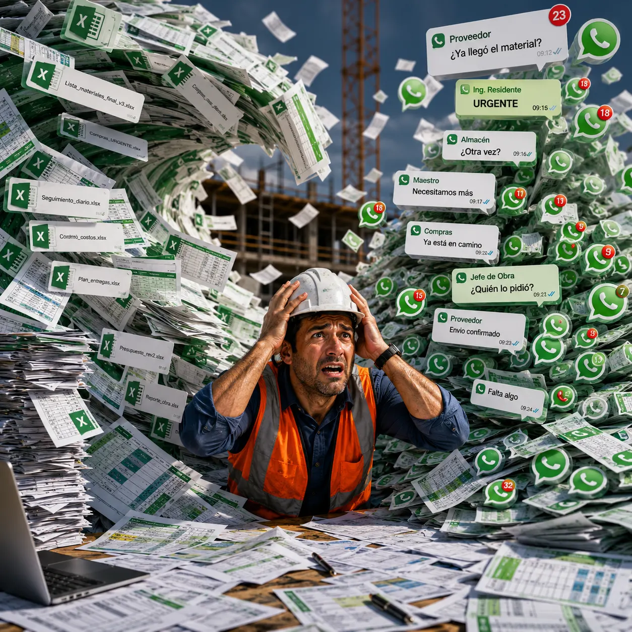 Excel y WhatsApp no escalan para controlar materiales